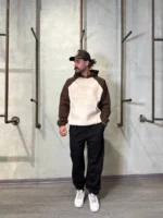 هودي باکسی دو رنگ - Image 5