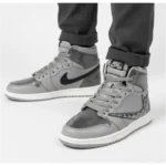 کتونی مردانه ترويس ساقدار نقره ای طوسی