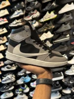 کتونی ترويس ساقدار مردانه طوسی مشکی - Image 2