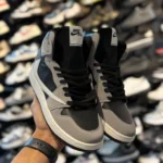 کتونی ترويس ساقدار مردانه طوسی مشکی