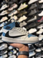 کتونی ترويس ساقدار مردانه سفيدآبی - Image 3