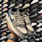 کتونی جردن وان زنانه طوسی سرمه ای