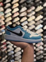 کتونی جردن وان زنانه سفيدآبی - Image 3