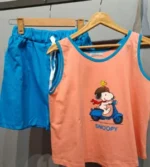 ست تاپ و شلوارک SNOOPY - Image 2