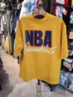خرید تیشرت NBA ماکان رنگ زرد مزون رم