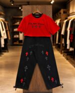 ست سه تکه کراپ شلوار تاپ Chrome Hearts - Image 5