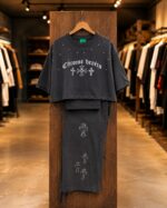 ست سه تکه کراپ شلوار تاپ Chrome Hearts - Image 7