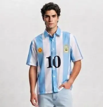 feriia.ir-3787-(1) تنخور پیراهن کیت طرح تیم ملی آرژانتین برای استایل خیابانی در مزون رم