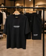 ست تیشرت و شلوارک پگادور (PEGADOR) رنگ مشکی اورسایز